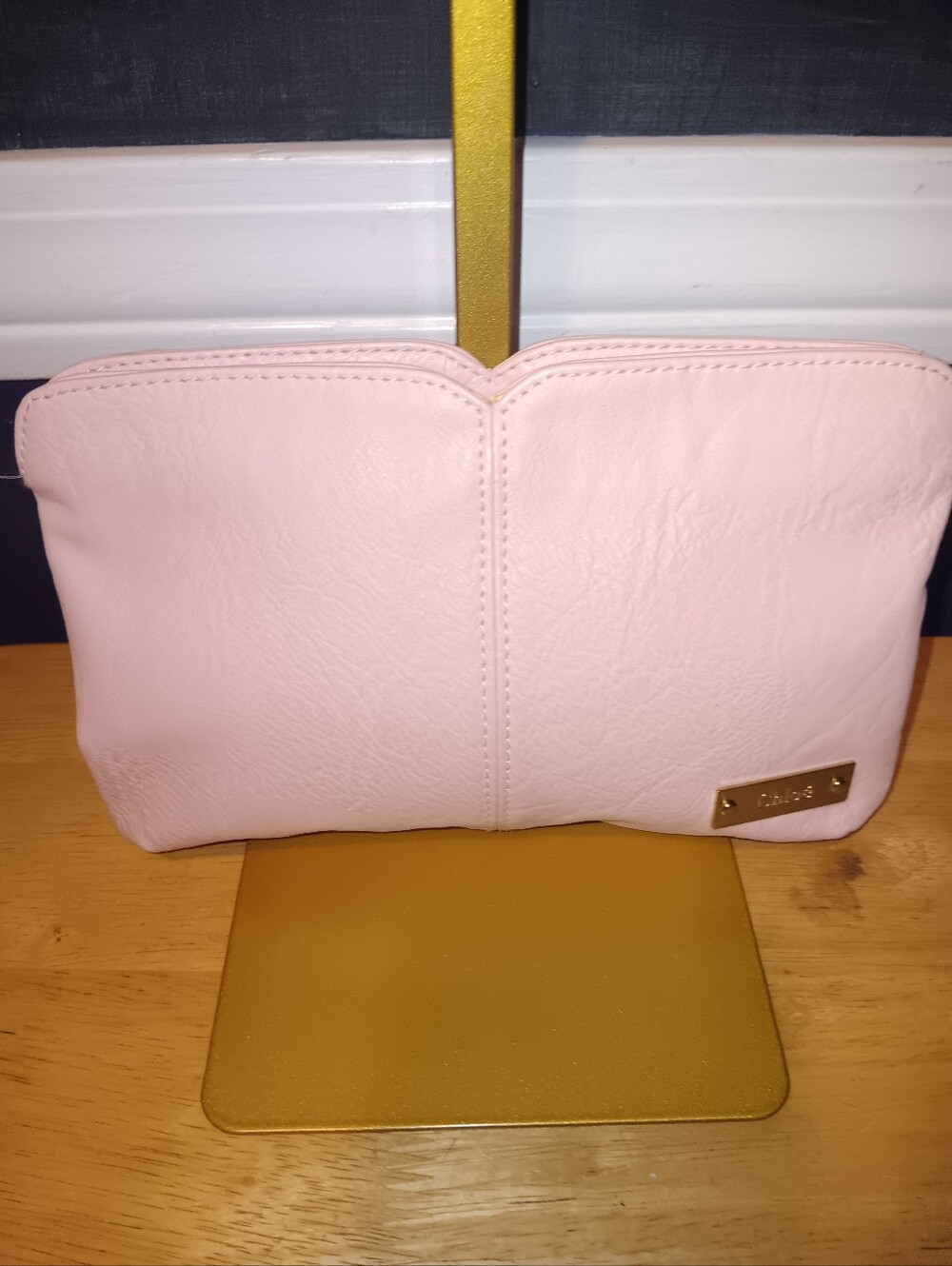 Chloe Parfum Leather Zip Makeup Pouch